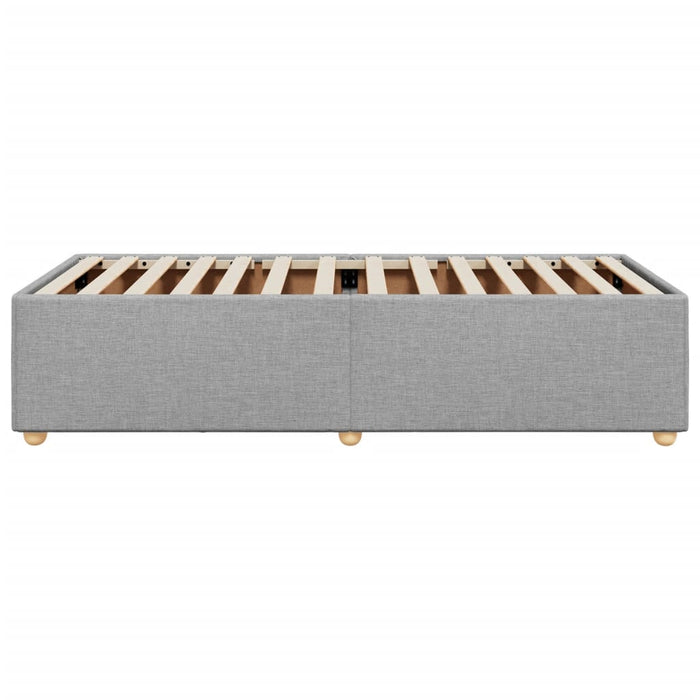 Cadru de pat fără saltea, gri deschis, 80x200 cm, textil - WALTI WALTI