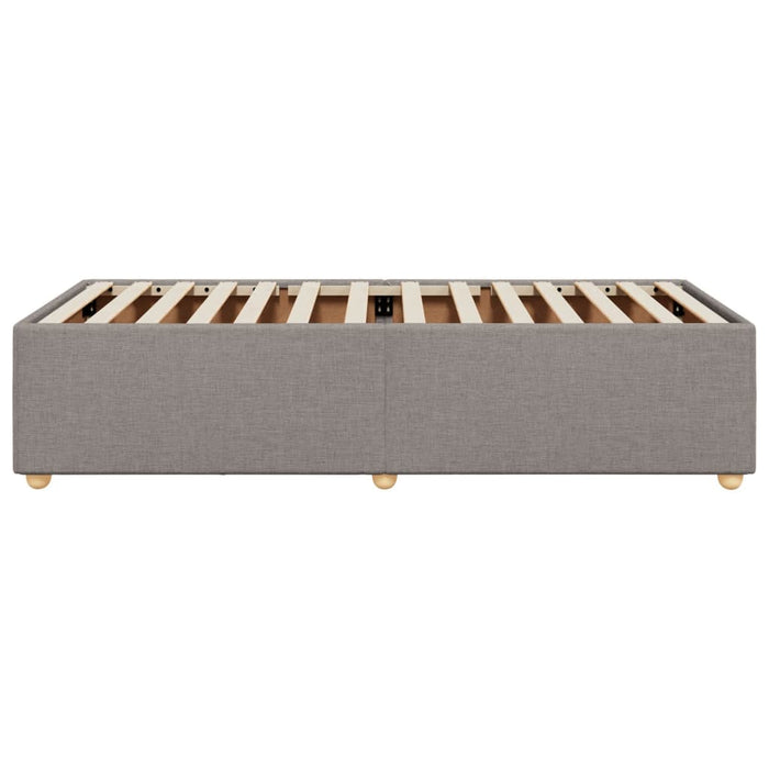 Cadru de pat fără saltea Taupe 80x200 cm țesătură - WALTI WALTI
