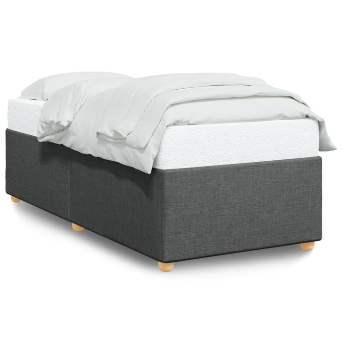 Cadru de pat fără saltea, gri închis, 90x190 cm, textil - WALTI WALTI