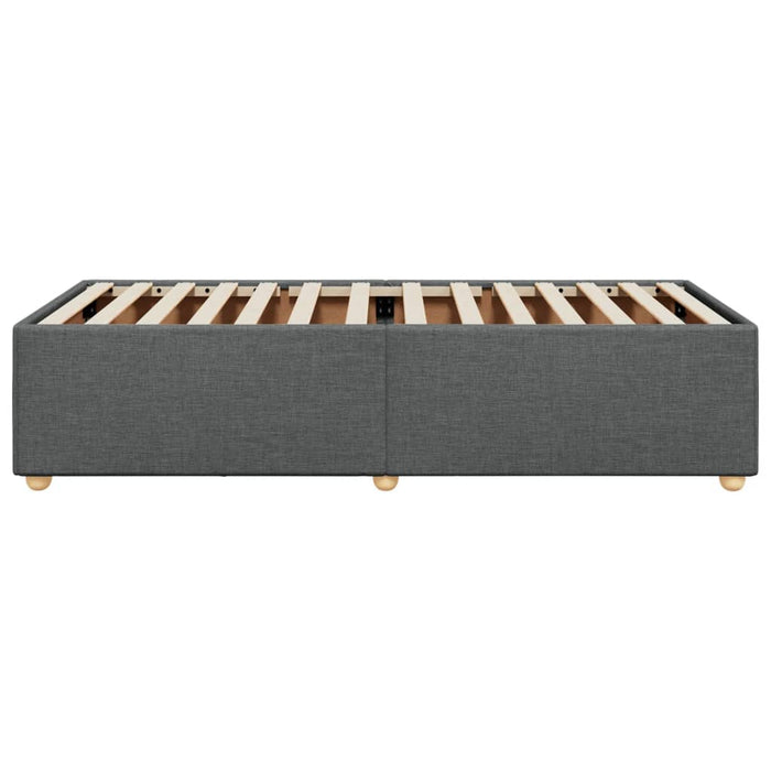 Cadru de pat fără saltea, gri închis, 90x190 cm, textil - WALTI WALTI