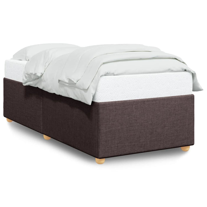 Cadru de pat fără saltea, maro închis, 90x190 cm, textil - WALTI WALTI