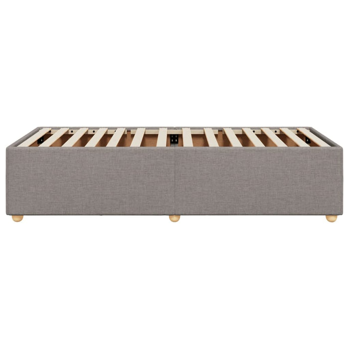Cadru de pat fără saltea Taupe 90x200 cm țesătură - WALTI WALTI