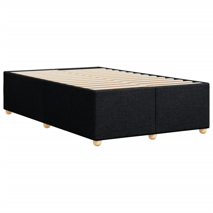 Cadru de pat fără saltea Negru 120x190 cm țesătură WALTI