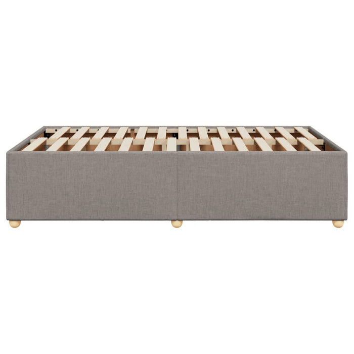 Cadru de pat fără saltea Taupe 120x190 cm țesătură WALTI