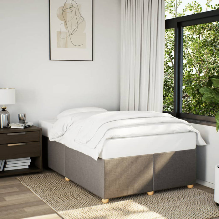Cadru de pat fără saltea, gri taupe, 120x200 cm, textil - WALTI WALTI