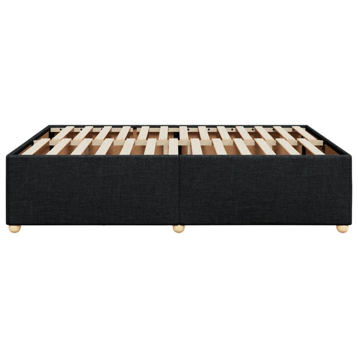 Cadru de pat fără saltea, negru, 140x190 cm, textil - WALTI WALTI