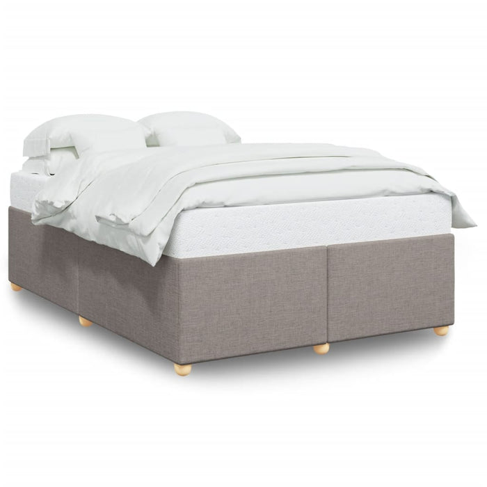 Cadru de pat fără saltea, gri taupe, 140x190 cm, textil WALTI