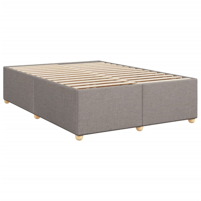 Cadru de pat fără saltea, gri taupe, 140x190 cm, textil WALTI