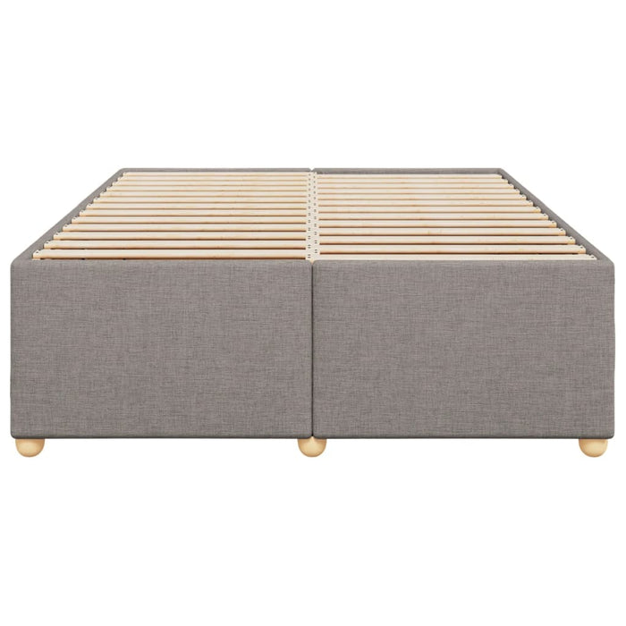 Cadru de pat fără saltea, gri taupe, 140x190 cm, textil WALTI