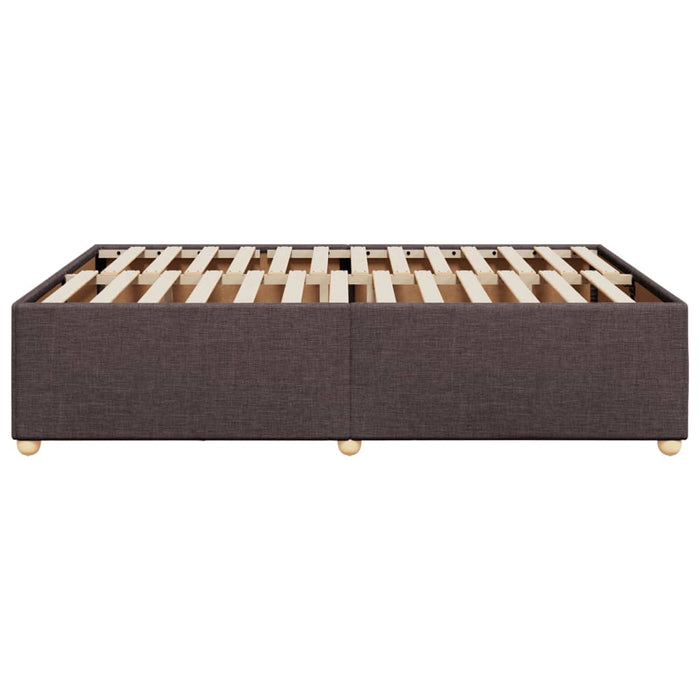Cadru de pat fără saltea, maro închis, 140x200 cm, textil - WALTI WALTI