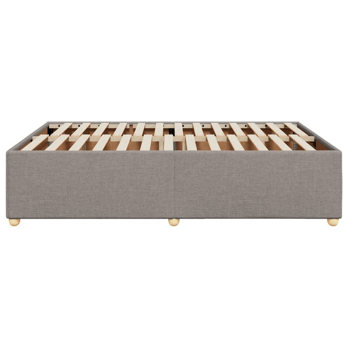 Cadru de pat fără saltea, gri taupe, 140x200 cm, textil - WALTI WALTI