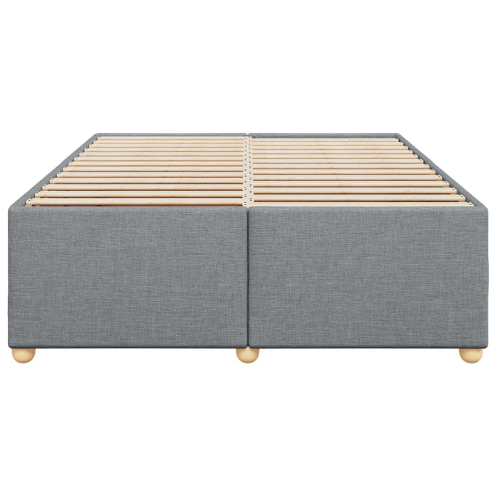 Cadru de pat fără saltea, gri deschis, 160x200 cm, textil - WALTI WALTI