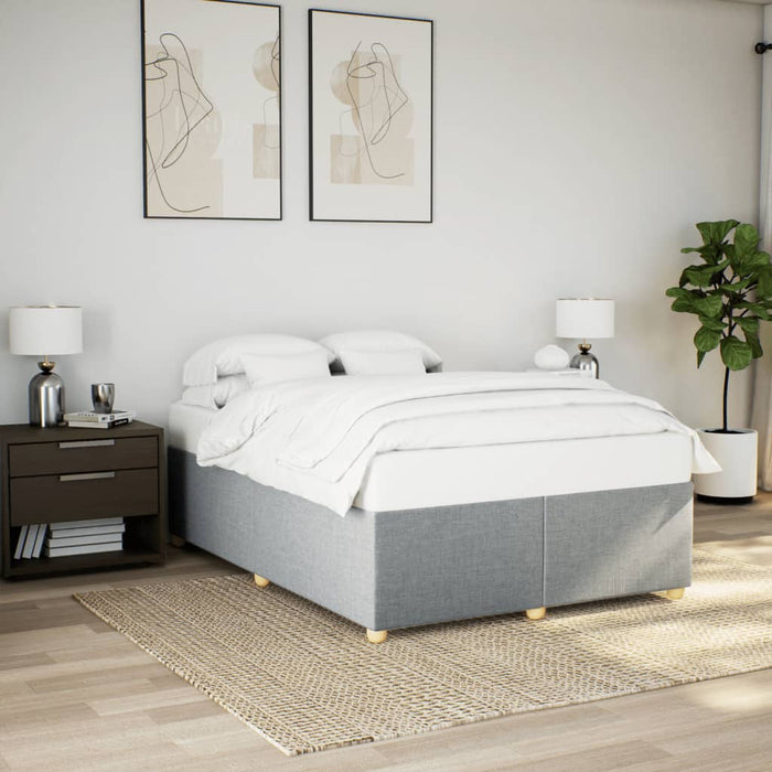 Cadru de pat fără saltea, gri deschis, 160x200 cm, textil - WALTI WALTI