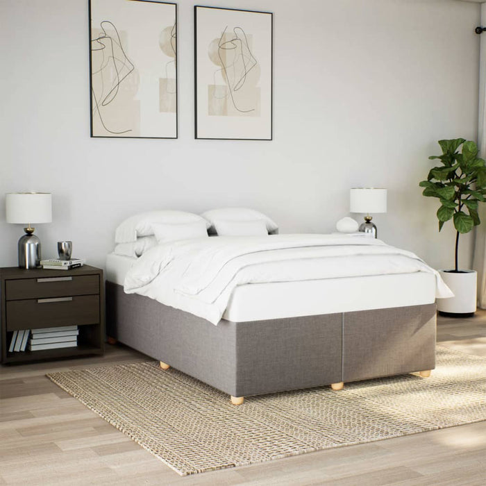 Cadru de pat fără saltea, gri taupe, 160x200 cm, textil - WALTI WALTI