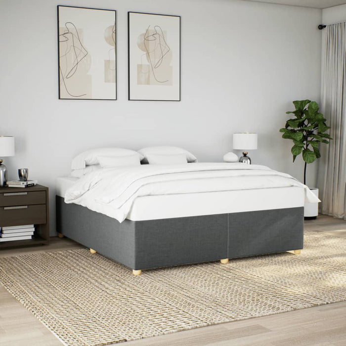 Cadru de pat fără saltea, gri închis, 180x200 cm, textil - WALTI WALTI