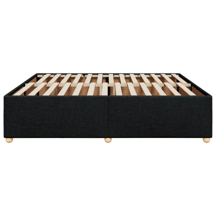 Cadru de pat fără saltea, negru, 180x200 cm, textil - WALTI WALTI