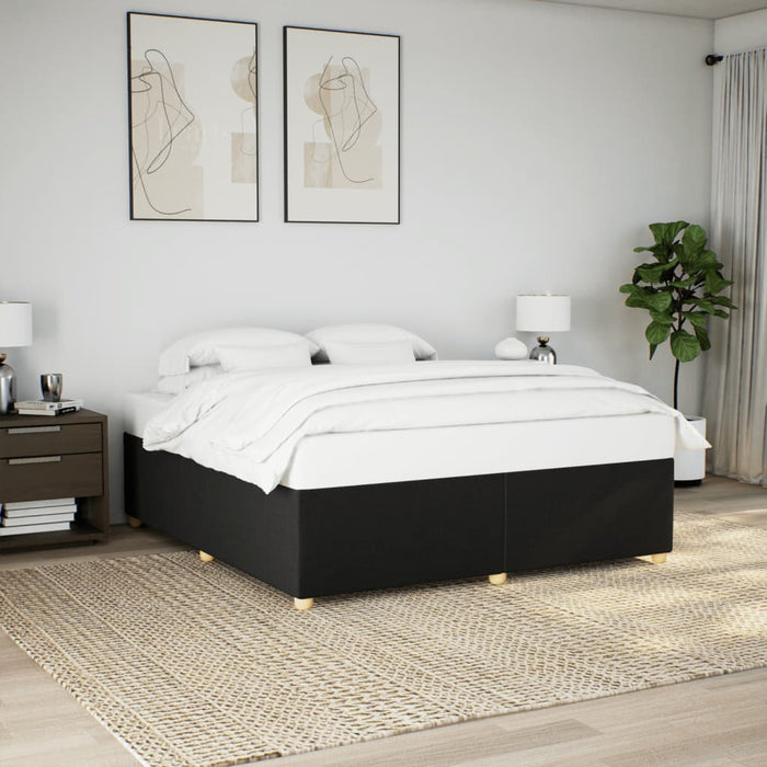 Cadru de pat fără saltea, negru, 180x200 cm, textil - WALTI WALTI
