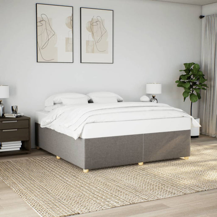 Cadru de pat fără saltea, gri taupe, 180x200 cm, textil WALTI