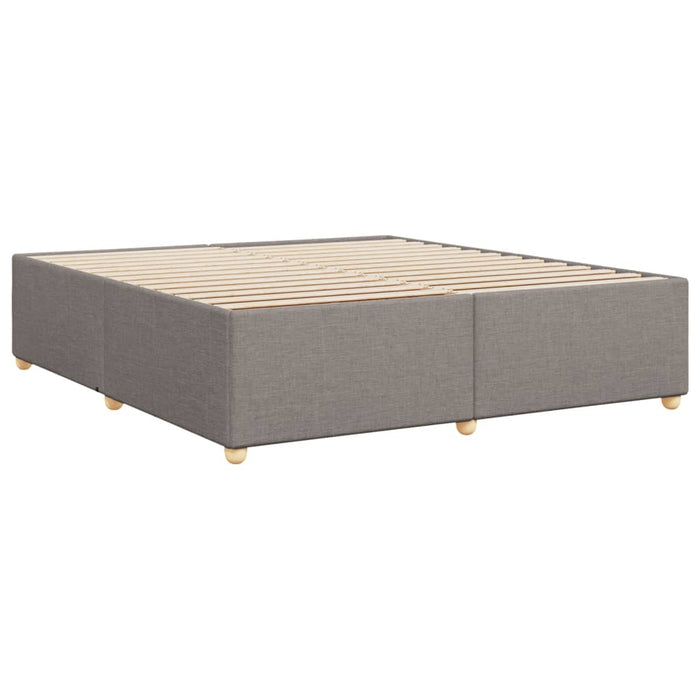 Cadru de pat fără saltea, gri taupe, 200x200 cm, textil - WALTI WALTI