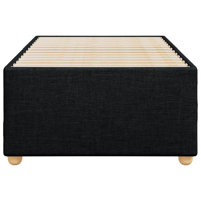 Cadru de pat fără saltea, material textil negru, simplu - WALTI WALTI