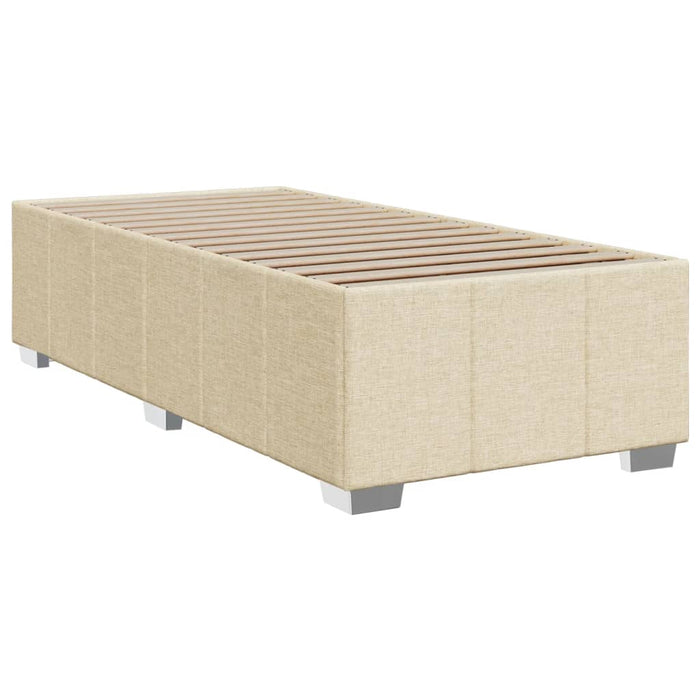 Cadru de pat fără saltea cremă 90x200 cm țesătură WALTI
