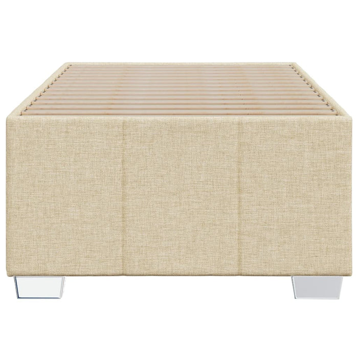 Cadru de pat fără saltea cremă 90x200 cm țesătură WALTI
