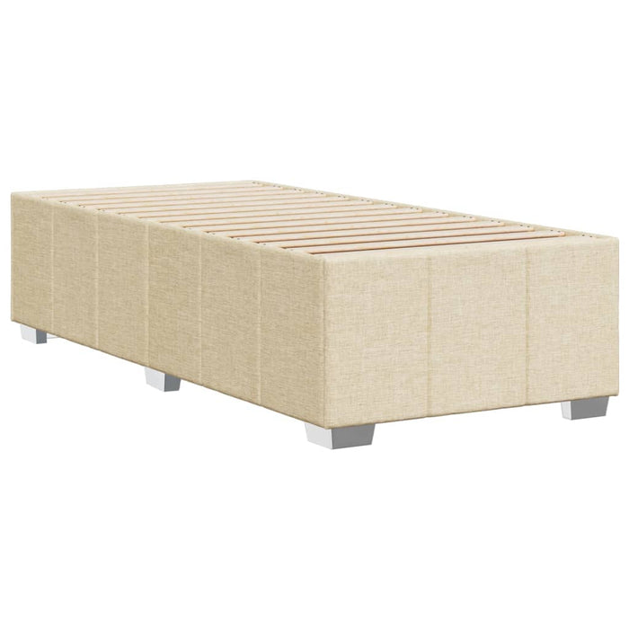 Cadru de pat fără saltea cremă 90x200 cm țesătură WALTI