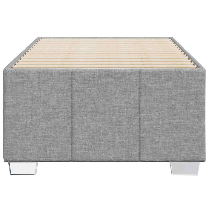 Cadru de pat fără saltea, gri deschis, 100x200 cm, textil - WALTI WALTI