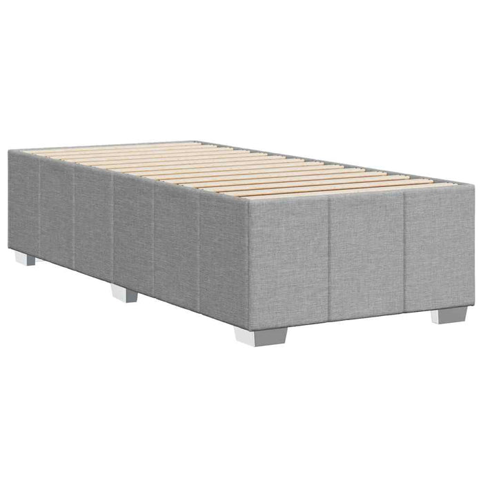 Cadru de pat fără saltea, gri deschis, 100x200 cm, textil - WALTI WALTI