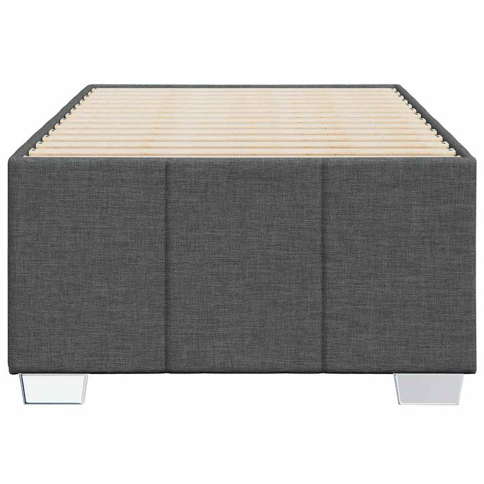 Cadru de pat fără saltea, gri închis, 100x200 cm, textil - WALTI WALTI