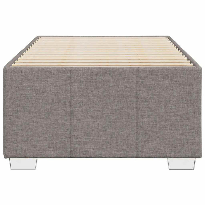 Cadru de pat fără saltea, gri taupe, 100x200 cm, textil WALTI