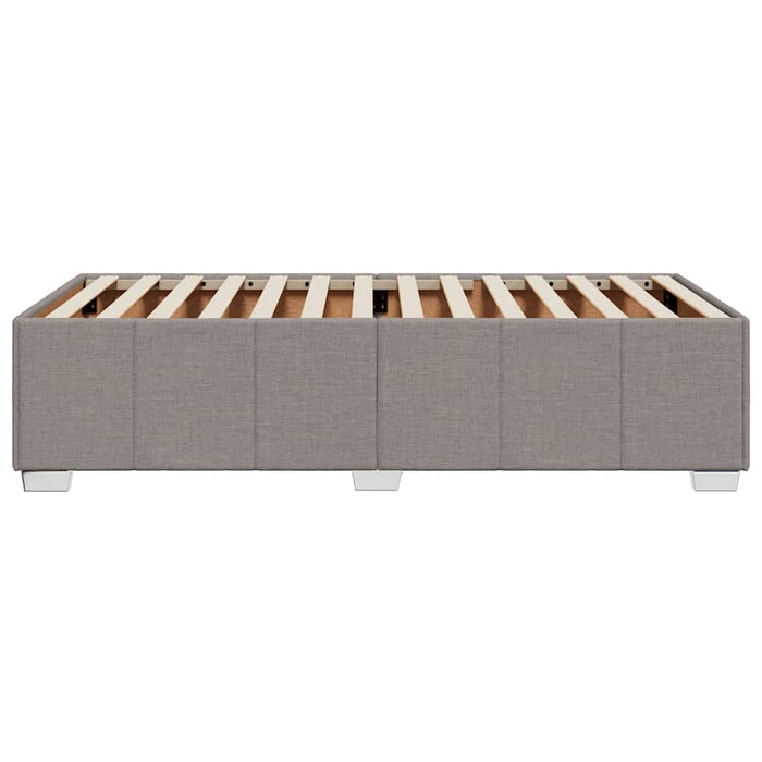 Cadru de pat fără saltea, gri taupe, 100x200 cm, textil WALTI