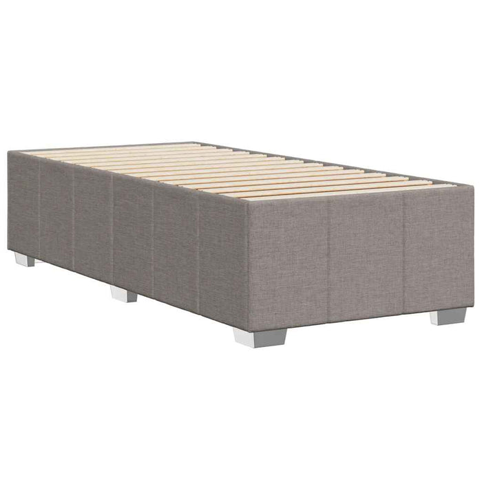 Cadru de pat fără saltea, gri taupe, 100x200 cm, textil WALTI