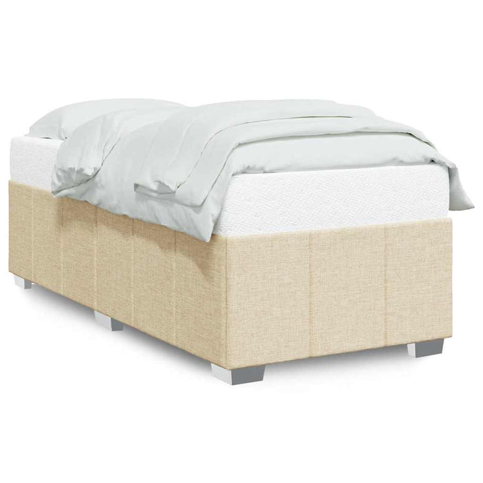 Cadru de pat fără saltea, crem, 100x200 cm, textil - WALTI WALTI