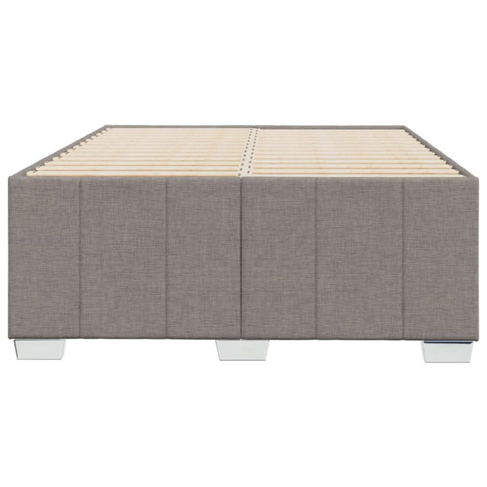 Cadru de pat fără saltea Taupe 120x190 cm țesătură - WALTI WALTI