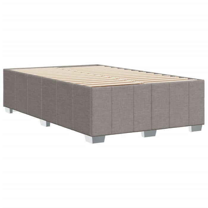 Cadru de pat fără saltea Taupe 120x190 cm țesătură - WALTI WALTI