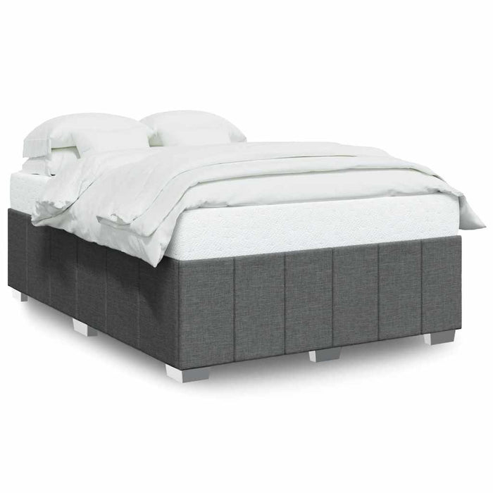 Cadru de pat fără saltea, gri închis, 140x190 cm, textil - WALTI WALTI