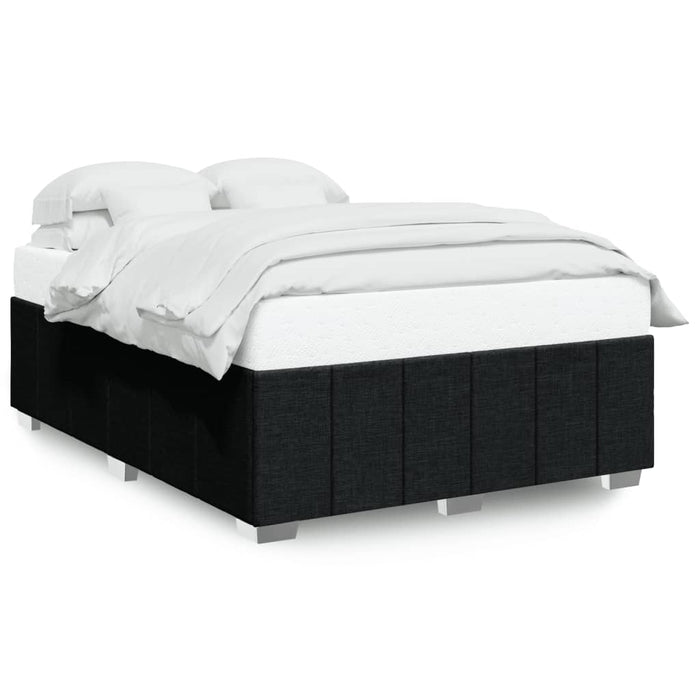 Cadru de pat fără saltea, negru, 140x190 cm, textil WALTI