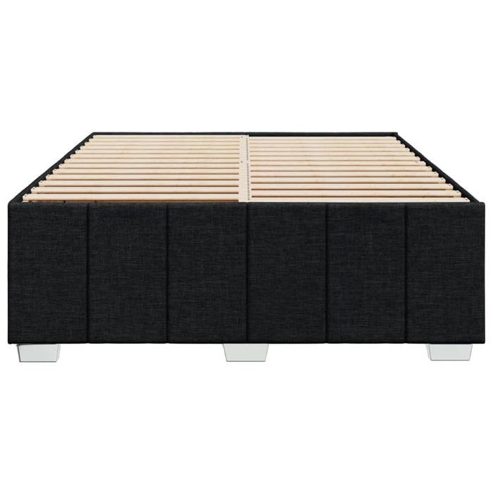 Cadru de pat fără saltea, negru, 140x190 cm, textil WALTI