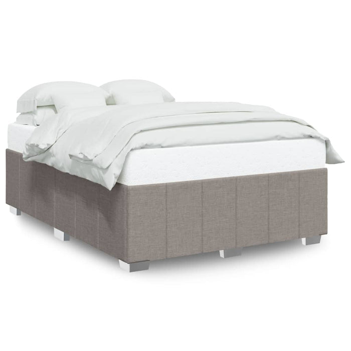 Cadru de pat fără saltea, gri taupe, 140x190 cm, textil - WALTI WALTI