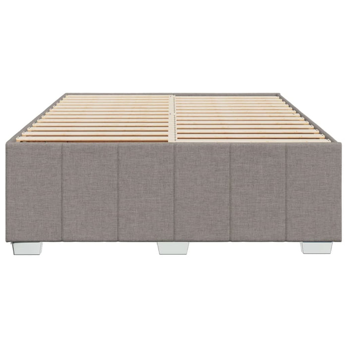Cadru de pat fără saltea, gri taupe, 140x190 cm, textil - WALTI WALTI
