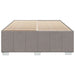 Cadru de pat fără saltea, gri taupe, 140x190 cm, textil - WALTI WALTI