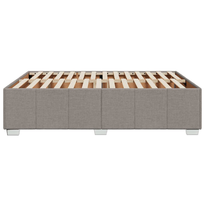 Cadru de pat fără saltea, gri taupe, 140x190 cm, textil - WALTI WALTI