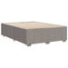 Cadru de pat fără saltea, gri taupe, 140x190 cm, textil - WALTI WALTI