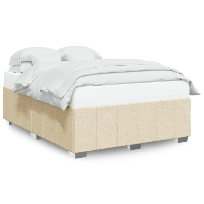 Cadru de pat fără saltea, crem, 140x190 cm, textil - WALTI WALTI