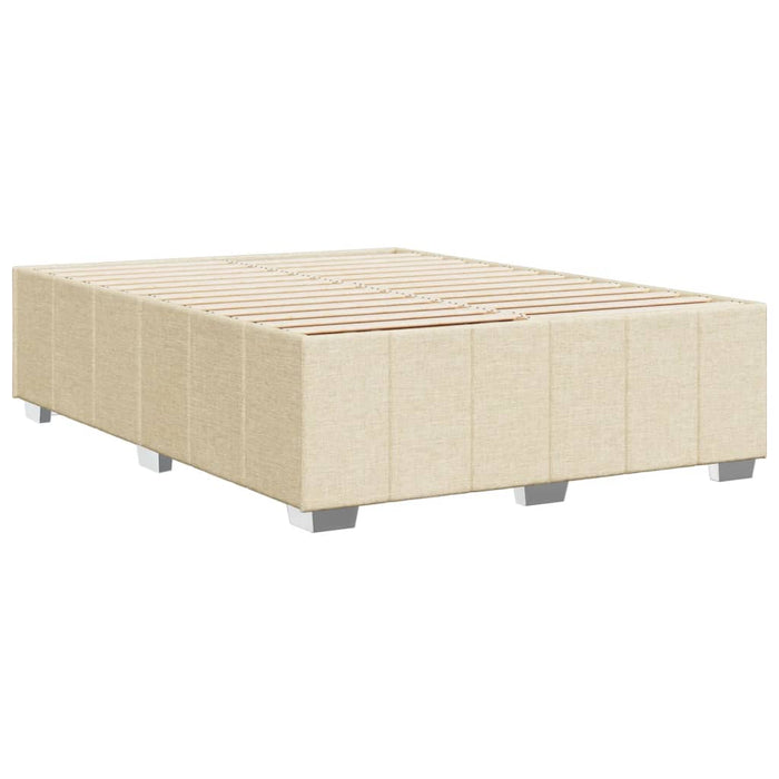 Cadru de pat fără saltea, crem, 140x190 cm, textil - WALTI WALTI
