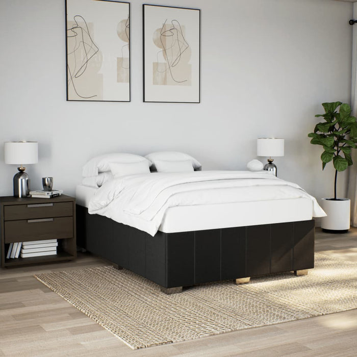 Cadru de pat fără saltea, negru, 140x200 cm, textil - WALTI WALTI