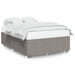 Cadru de pat fără saltea, gri taupe, 140x200 cm, textil - WALTI WALTI