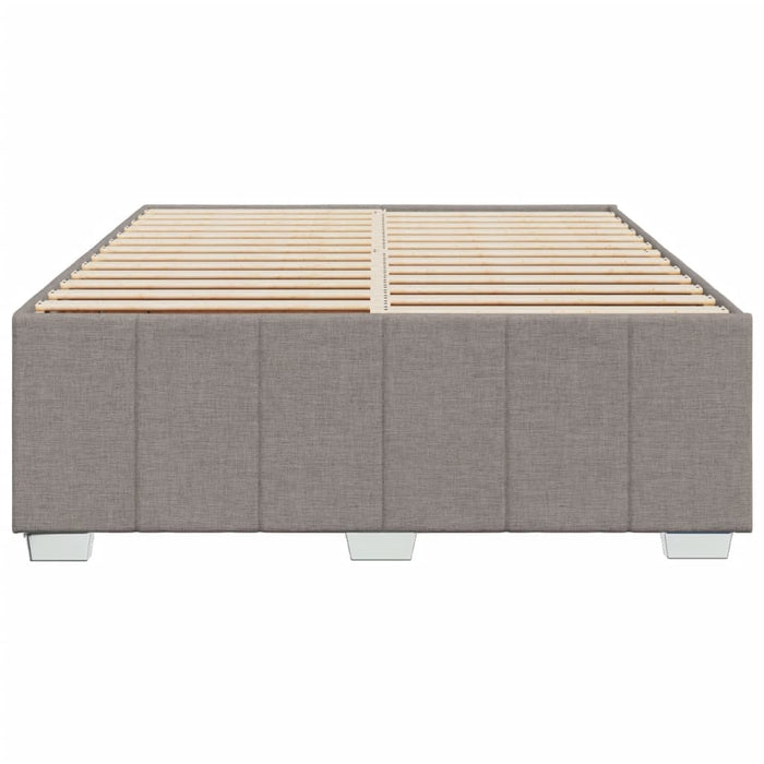 Cadru de pat fără saltea, gri taupe, 140x200 cm, textil - WALTI WALTI