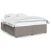 Cadru de pat fără saltea, gri taupe, 180x200 cm, textil - WALTI WALTI